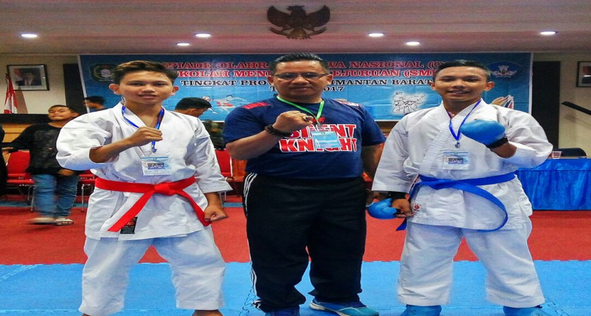 Juara 1 Karate O2SN SMK Tingkat Provinsi Kalimantan Barat Tahun 2017